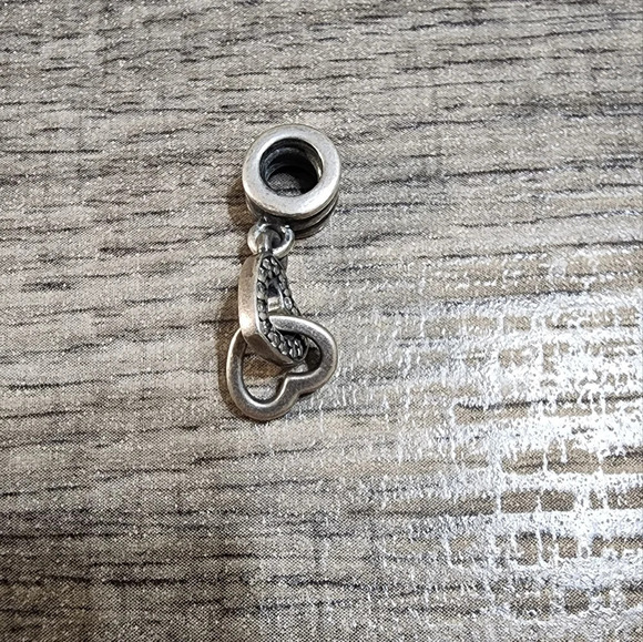 Pandora Interlocking Hearts Dangle Charm - Picture 4 of 7
